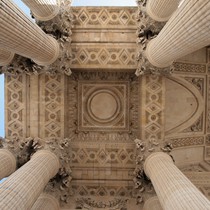 Paris | Panthéon | Blick ins Gewölbe vor dem Eingang