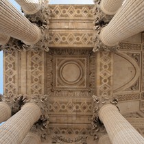 Paris | Panthéon | Blick ins Gewölbe vor dem Eingang