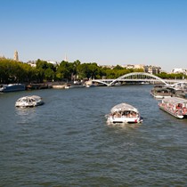Paris | Seine | Blick von der Pont d'Léna